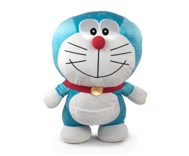 Doraemon - Peluche Grande Doraemon con Sorriso a Bocca Chiusa - Qualità  Super Morbida