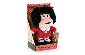 Mafalda - Peluche Mafalda Vestido Rojo Con Display - 26cm - Calidad Super Soft
