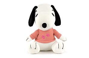 Peanuts - Peluche Snoopy Baby T-Shirt Rosa - 20cm - Qualité Super Soft