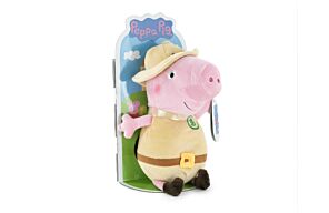 Peppa Pig - Peluche George Vestito da Esploratore con Display - 24cm - Qualità Super Morbida