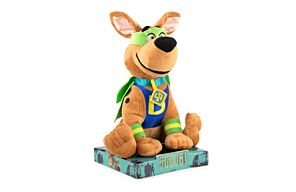 Scooby Doo - Peluche Scooby Doo con Maschera e Mantello con Display - 30cm - Qualità Super Morbida