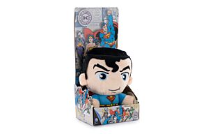 DC Comics - Peluche Superman présentation sur boîte Display - 22cm - Qualité super Soft