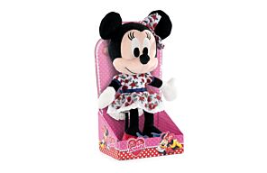 Mickey y Amigos - Peluche Minnie Lazo Flores Display - 30cm - Calidad Super Soft