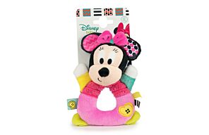 Mickey y Amigos - Peluche  Aro Sonajero Minnie - 15cm - Calidad Super Soft