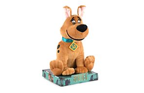 Scooby Doo - Peluche Scooby Doo Cane Giovane Seduto con Display - 28cm - Qualità Super Morbida
