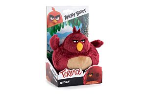 Angry Birds - Peluche Terence con Display - 14cm - Qualità Super Morbida