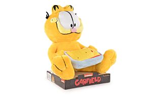 Garfield - Peluche Gato Garfield con Lasaña Display - 23cm - Calidad Super Soft