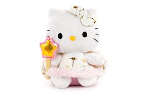 Hello Kitty - Peluche di Hello Kitty Fata con Bacchetta Magica - 15cm - Qualità Super Morbida