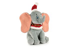Dumbo - Peluche Dumbo Noël avec Son - 33cm - Qualité super soft