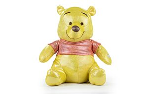 Peluche Orso Winnie Glitter 100° Anniversario Disney con Suono 28cm - Winnie The Pooh - Alta Qualità