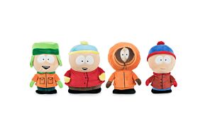Pack Collezione 4 Peluche South Park 24cm - South Park - Alta Qualità