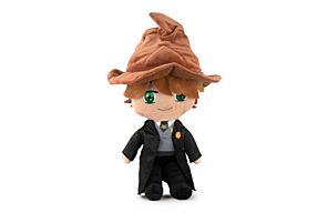 Harry Potter - Peluche Ron Weasley avec le Choixpeau Magique - 37cm - Qualité Super Soft