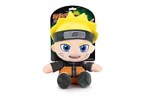 Naruto - Peluche Naruto Assis avec Blister - 29cm - Qualité Super Soft