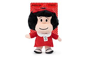 Mafalda - Peluche Mafalda Robe Rouge Avec Blister - 26cm - Qualité Super Soft