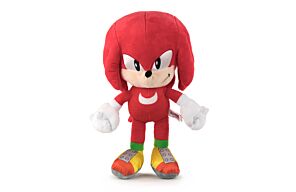 Sonic - Peluche Knuckles The Echidna Colore Rosso - 29cm - Qualità Super Morbida