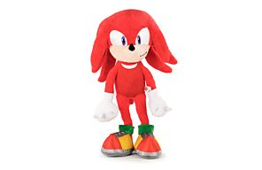 Sonic - Peluche Knuckles Modern Colore Rosso - Qualità Super Morbida