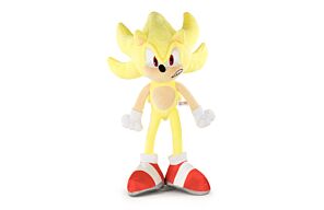 Sonic - Peluche Sonic Super Sonic Modern Giallo - Qualità Super Morbida