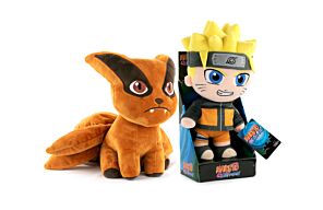 Naruto - Pack 2 Peluches de Naruto et Kurama - 27cm - Qualité Super Soft