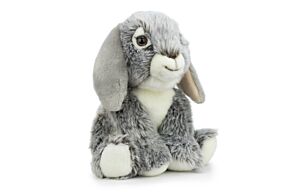 Peluche Coniglio Grigio 23cm - Animali della Fatoria - Alta Qualità