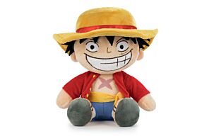 Peluche Luffy Assis 22cm - One Piece - Haute Qualité