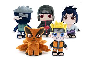 Pack Collection 5 Peluches de Naruto 28cm - Naruto Shippuden - Haute Qualité