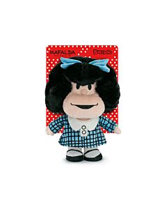 Mafalda - Peluche Mafalda Vestito Blu Con Blister - 26cm - Qualità Super Morbida