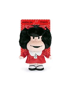 Mafalda - Peluche Mafalda Robe Rouge Avec Blister - 26cm - Qualité Super Soft