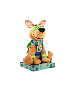 Scooby Doo - Peluche Scooby Doo con Maschera e Mantello con Display - 30cm - Qualità Super Morbida