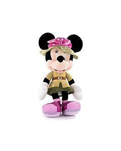 Mickey et Amis - Peluche Grand Minnie Safari - 53cm - Qualité Super Soft