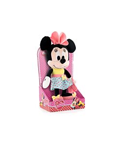 Mickey und Freunde - Minnie Maus Plüsch mit rosa Schleife 33 cm - Superweiche Qualität