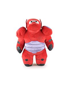 Big Hero - Peluche BayMax Rouge Avec Armure - 30cm - Qualité Super Soft