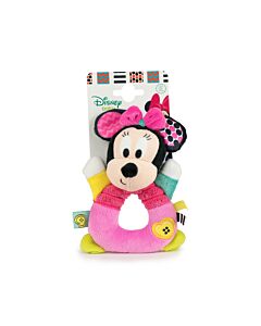 Mickey y Amigos - Peluche  Aro Sonajero Minnie - 15cm - Calidad Super Soft