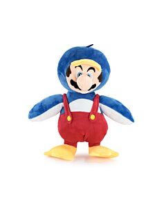 Super Mario Bros - Peluche Mario Costume da Pinguino - 31cm - Qualità Super Morbida