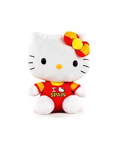 Hello Kitty - Peluche Hello Kitty con Vestido de España - 15cm - Calidad Super Soft