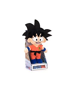 Dragon Ball - Peluche Goku Ragazzo con Coda e su Display - 34cm - Qualità Super Morbida