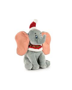 Dumbo - Peluche Dumbo Noël avec Son - 33cm - Qualité super soft