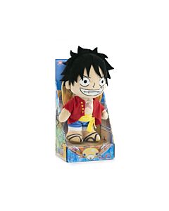 One Piece - Peluche Luffy avec Display - 28cm - Qualité Super Soft