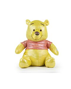 Peluche Orso Winnie Glitter 100° Anniversario Disney con Suono 28cm - Winnie The Pooh - Alta Qualità