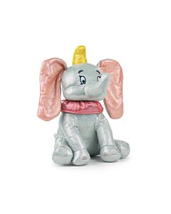 Peluche Dumbo Glitter 100° Anniversario Disney con suono 30cm - Dumbo - Alta Qualità