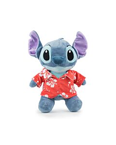 Peluche Stitch Hawaii avec Chemise Rouge 28cm - Lilo & Stitch - Haute Qualité
