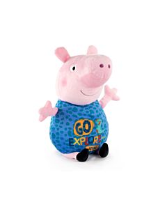 Peppa Pig - Plüschtier von George im Go Explore Kostüm - Hochwertige Super-Soft-Qualität