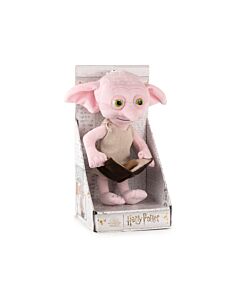 Harry Potter - Peluche Dobby avec Journal et Chaussette - 28cm - Qualité Super Soft