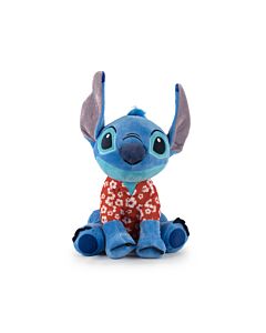 Lilo&Stitch - Peluche Grande Stitch Blu con Suono e Camicia Hawaiana - 33cm - Qualità Super Morbida