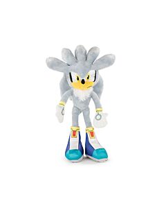 Sonic - Peluche Sonic Silver The Hedgehog Modern - Calidad Super Soft