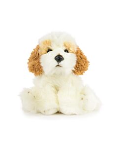 Plüschtier Cockapoo Hund in Braun und Weiß 22cm - Hohe Qualität