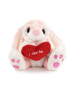 Coniglio - Coniglio di Peluche Rosa con Cuore - Qualità Super Morbida