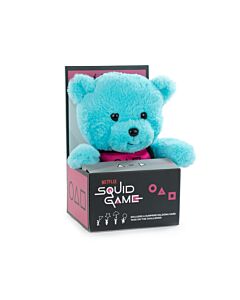 Peluche Ours Bleu avec Display 30cm - Squid Game: Le Defi - Haute Qualité