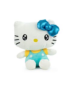 Peluche Hello Kitty 50 Aniversario Lazo Azul Brillante 16cm - Hello Kitty - Alta Calidad